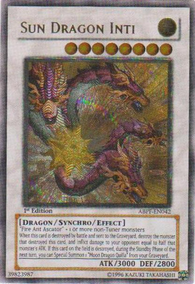 Sun Dragon Inti - ABPF-EN042 - Ultimate Rare - 1st Edition available at 401 Games Canada