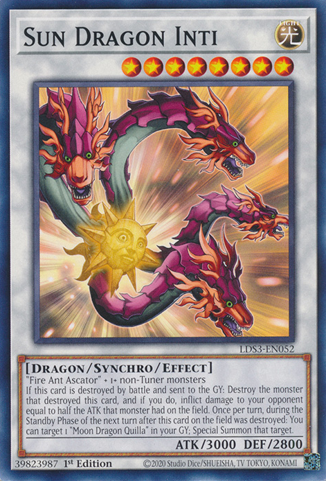 Sun Dragon Inti - LDS3-EN052 - Common - 1st Edition available at 401 Games Canada