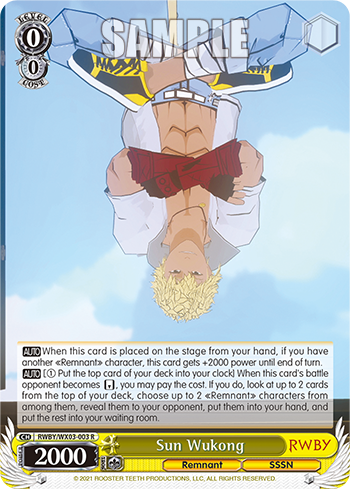 Sun Wukong - RWBY/WX03-003 - Rare available at 401 Games Canada