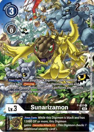 Sunarizamon - P-033 (Alternate Art) - P-033 - Promo available at 401 Games Canada