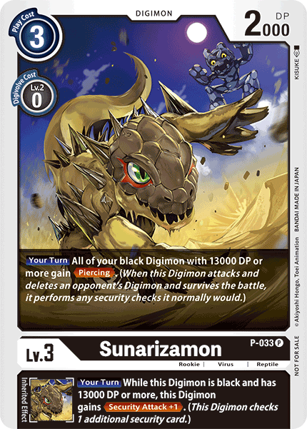 Sunarizamon - P-033 - Promo (Foil) available at 401 Games Canada