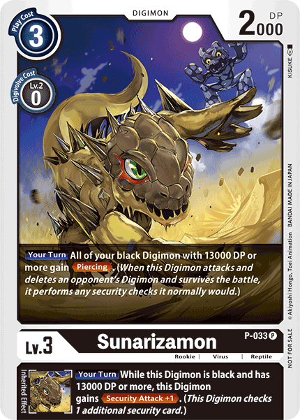 Sunarizamon - P-033 - Promo available at 401 Games Canada