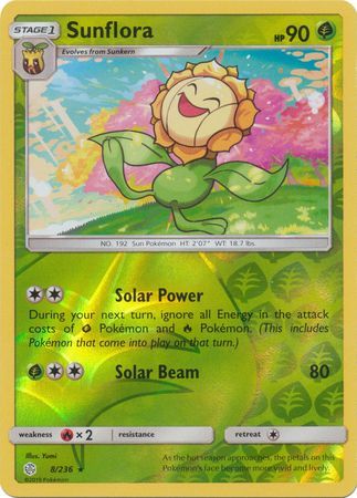 Sunflora - 8/236 - Rare - Reverse Holo available at 401 Games Canada