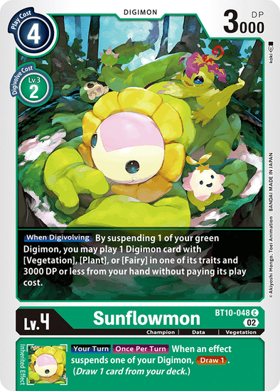 Sunflowmon - BT10-048 - Common available at 401 Games Canada