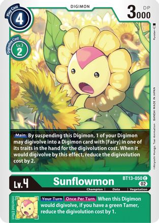 Sunflowmon - BT13-050 - Common available at 401 Games Canada