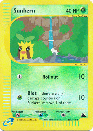 Sunkern - 106/144 - Common - Reverse Holo available at 401 Games Canada
