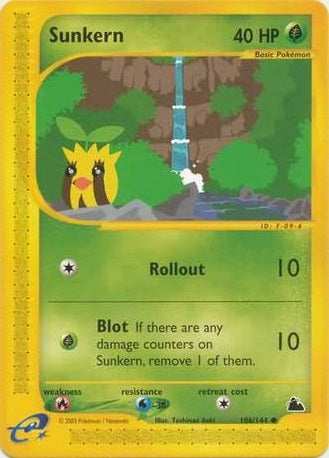 Sunkern - 106/144 - Common available at 401 Games Canada
