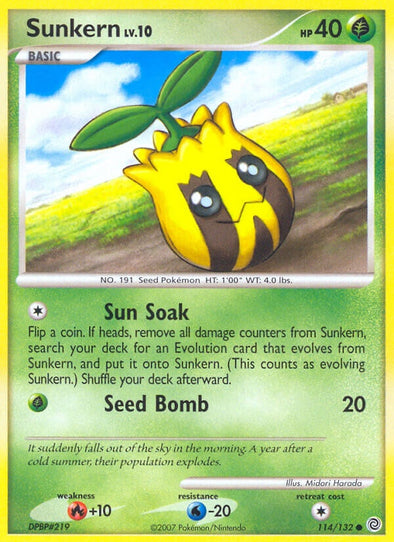 Sunkern - 114/132 - Common available at 401 Games Canada