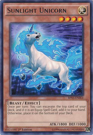 Sunlight Unicorn (Shatterfoil) - BP03-EN064 - Shatterfoil Rare - 1st Edition available at 401 Games Canada