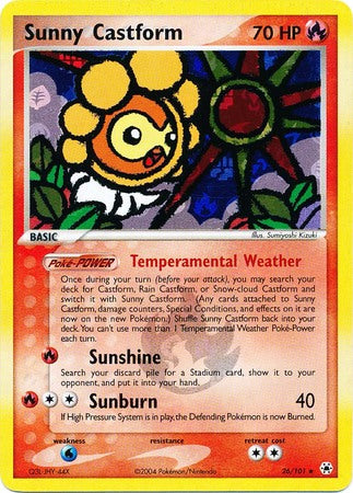 Sunny Castform - 26/101 - Rare - Reverse Holo available at 401 Games Canada