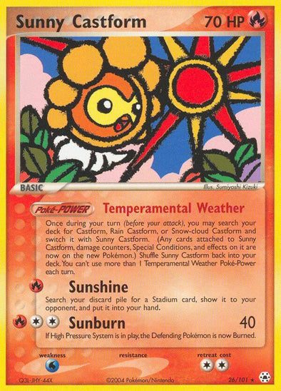 Sunny Castform - 26/101 - Rare available at 401 Games Canada