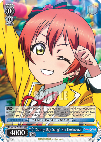 "Sunny Day Song" Rin Hoshizora - LL/EN-W02-E151 - Common available at 401 Games Canada