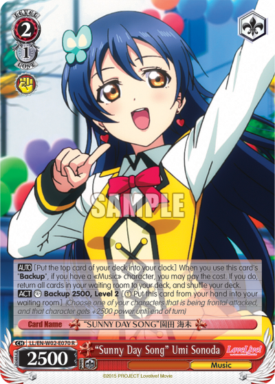 "Sunny Day Song" Umi Sonoda - LL/EN-W02-E070 - Rare available at 401 Games Canada