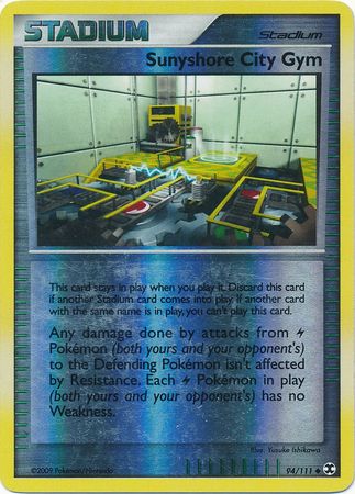 Sunyshore City Gym - 94/111 - Uncommon - Reverse Holo available at 401 Games Canada