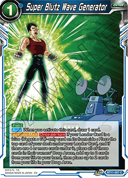 Super Blutz Wave Generator - BT11-057 - Common (FOIL) (Reprint) available at 401 Games Canada