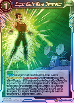 Super Blutz Wave Generator - BT11-057 - Common (FOIL) available at 401 Games Canada