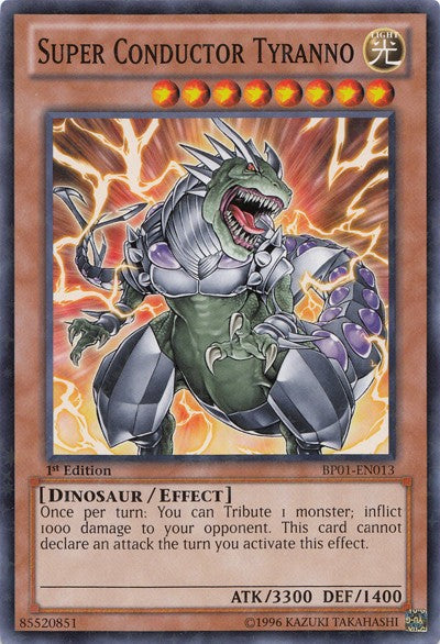 Super Conductor Tyranno - BP01-EN013 - Starfoil Rare - 1st Edition available at 401 Games Canada