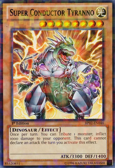 Super Conductor Tyranno - BP02-EN046 - Mosaic Rare - 1st Edition available at 401 Games Canada