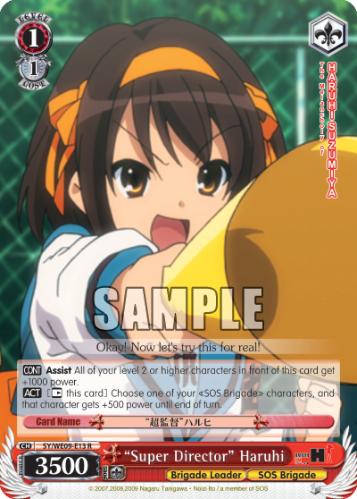 "Super Director" Haruhi - SY-WE09-E13 - Rare (Foil) available at 401 Games Canada