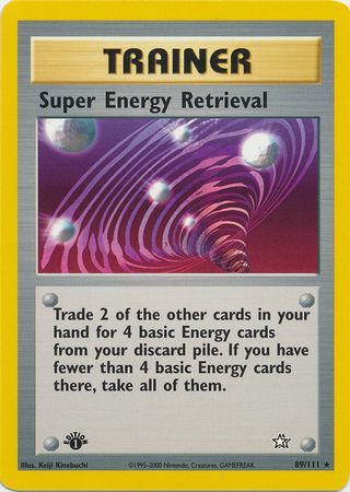 Super Energy Retrieval - 89/111 - Rare - 1st Edition available at 401 Games Canada