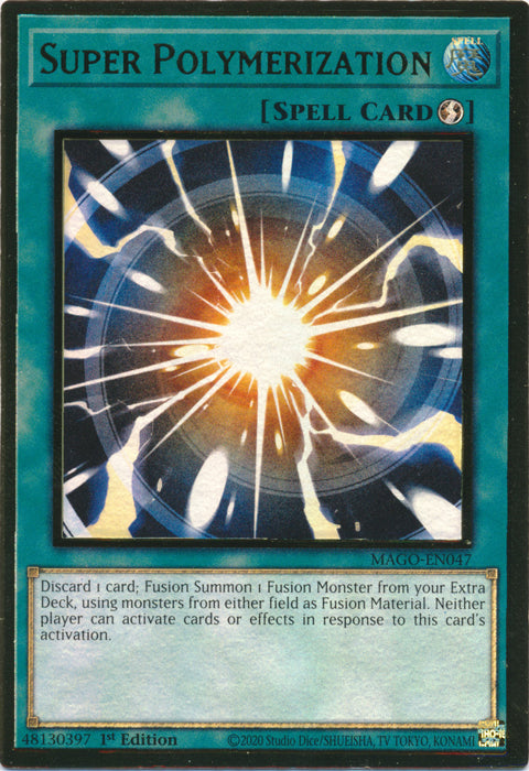 Super Polymerization - MAGO-EN047 - Premium Gold Rare - 1st Edition available at 401 Games Canada