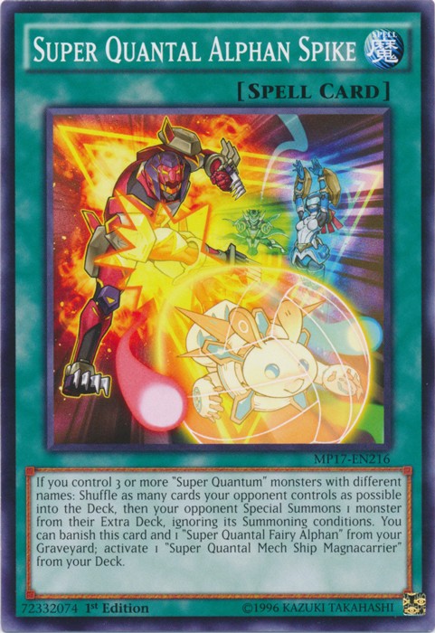 Super Quantal Alphan Spike - MP17-EN216 - Common - 1st Edition available at 401 Games Canada