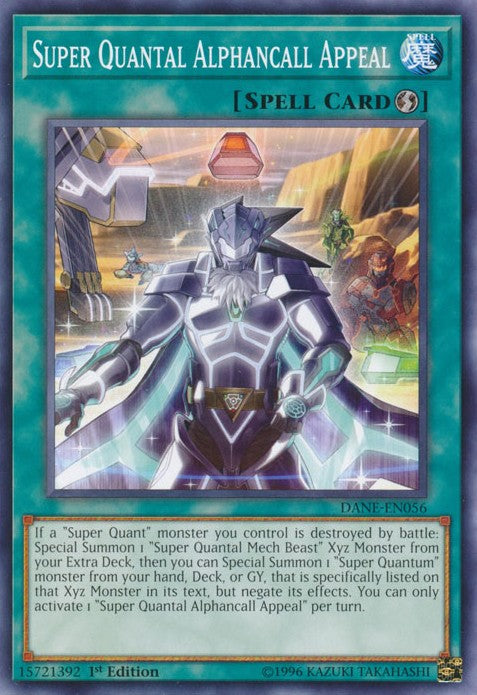 Super Quantal Alphancall Appeal - DANE-EN056 - Common - 1st Edition available at 401 Games Canada