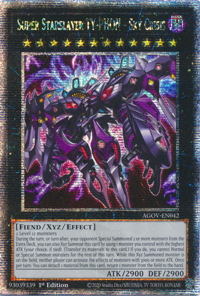 Super Starslayer TY-PHON - Sky Crisis - AGOV-EN042 - Quarter Century Secret Rare - 1st Edition available at 401 Games Canada