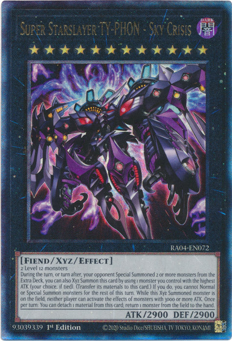 Super Starslayer TY-PHON - Sky Crisis (PUR) - RA04-EN072 - Prismatic Ultimate Rare - 1st Edition