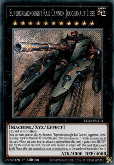 Superdreadnought Rail Cannon Juggernaut Liebe - LDS2-EN124 - Secret Rare - 1st Edition available at 401 Games Canada