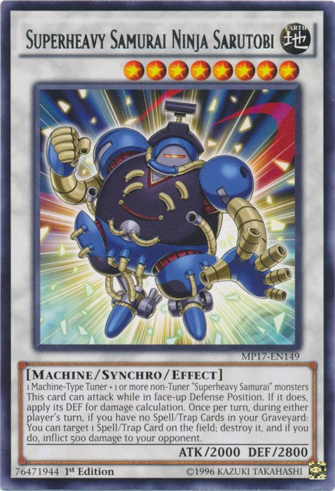 Superheavy Samurai Ninja Sarutobi - MP17-EN149 - Rare - 1st Edition available at 401 Games Canada