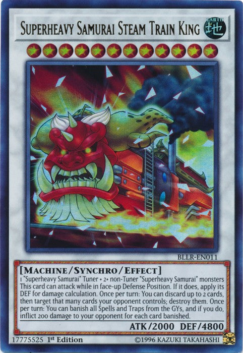 Superheavy Samurai Steam Train King - BLLR-EN011 - Ultra Rare - 1st Edition available at 401 Games Canada