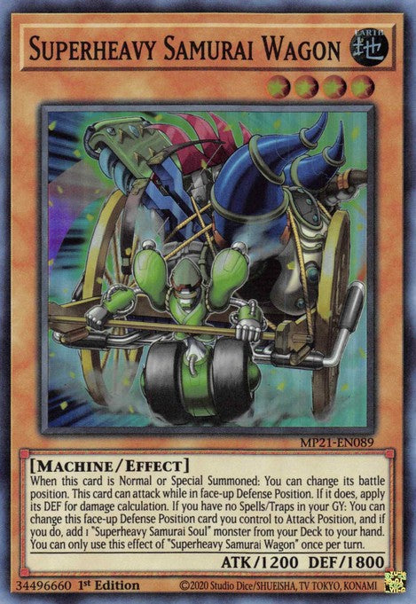 Superheavy Samurai Wagon - MP21-EN089 - Super Rare - 1st Edition available at 401 Games Canada