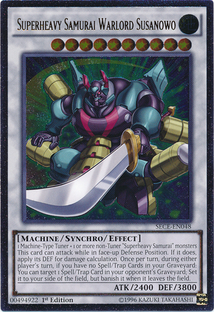 Superheavy Samurai Warlord Susanowo - SECE-EN048 - Ultimate Rare - 1st Edition available at 401 Games Canada