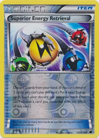 Superior Energy Retrieval - 103/116 - Uncommon - Reverse Holo available at 401 Games Canada