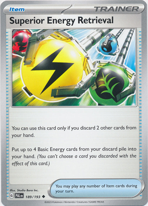 Superior Energy Retrieval - 189/193 - Uncommon available at 401 Games Canada