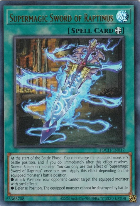 Supermagic Sword of Raptinus - TOCH-EN017 - Ultra Rare - Unlimited available at 401 Games Canada