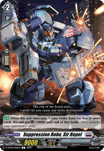 Suppression Robo, Sir Repel - D-BT05/068 - Common available at 401 Games Canada