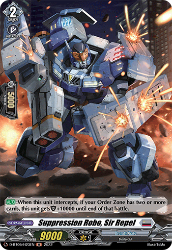 Suppression Robo, Sir Repel - D-BT05/H23 - Holo Rare available at 401 Games Canada