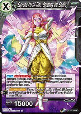 Supreme Kai of Time, Opposing the Empire - BT16-099 - Uncommon available at 401 Games Canada