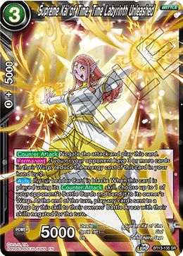 Supreme Kai of Time, Time Labyrinth Unleashed - BT13-135 - Super Rare available at 401 Games Canada