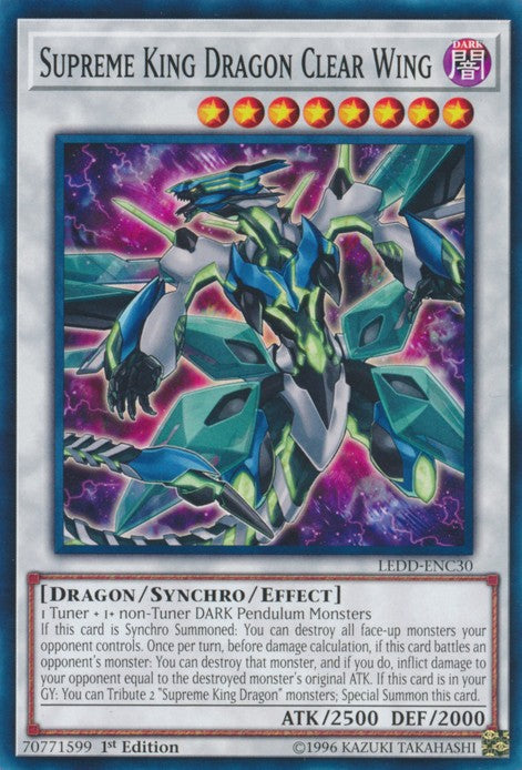 Supreme King Dragon Clear Wing - LEDD-ENC30 - Common - 1st Edition available at 401 Games Canada