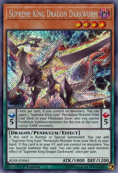 Supreme King Dragon Darkwurm - BLRR-EN063 - Secret Rare - 1st Edition available at 401 Games Canada