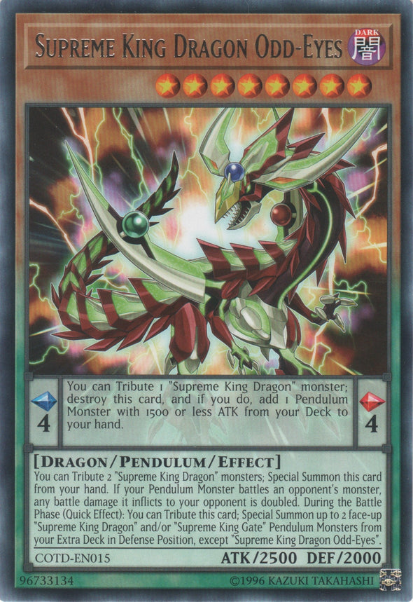 Supreme King Dragon Odd-Eyes - COTD-EN015 - Rare - Unlimited available at 401 Games Canada