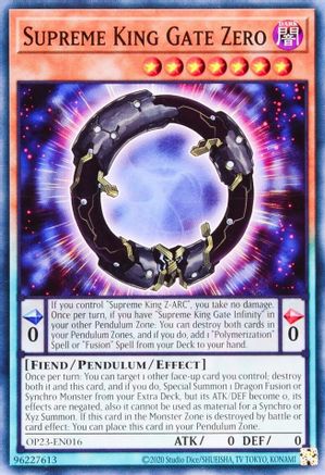 Supreme King Gate Zero - OP23-EN016 - Common - Unlimited