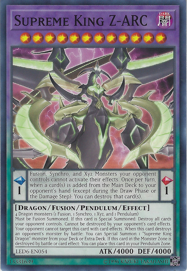 Supreme King Z-ARC - LED6-EN054 - Common - Unlimited available at 401 Games Canada