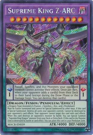 Supreme King Z-ARC - MACR-EN039 - Secret Rare - Unlimited available at 401 Games Canada