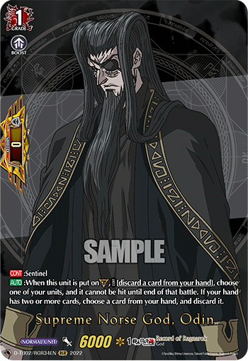 Supreme Norse God, Odin - D-TB02/RGR34 - Ragnarok Rare available at 401 Games Canada