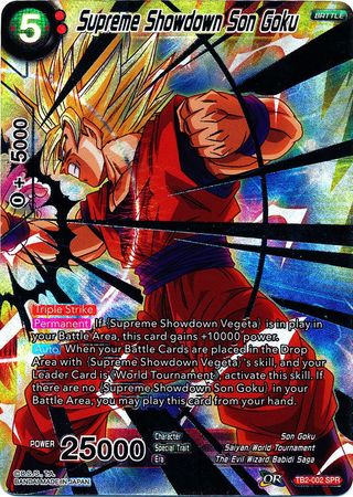 Supreme Showdown Son Goku - TB2-002 - Special Rare (SPR) available at 401 Games Canada