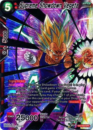 Supreme Showdown Vegeta - TB2-005 - Special Rare (SPR) available at 401 Games Canada